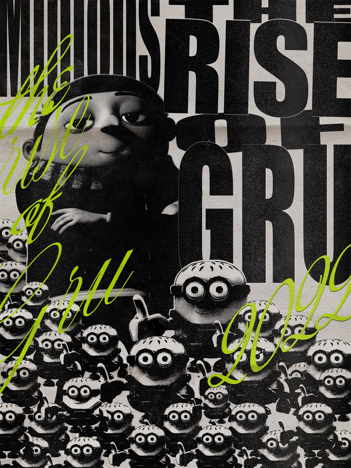 The Rise of Gru poster graphic